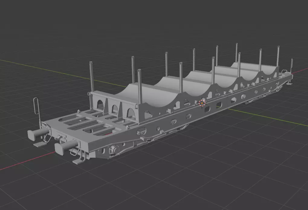 H0 1-87 scale Saghmmns 448 freight car 3D print model_0