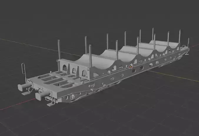 H0 1-87 scale Saghmmns 448 freight car 3D print model