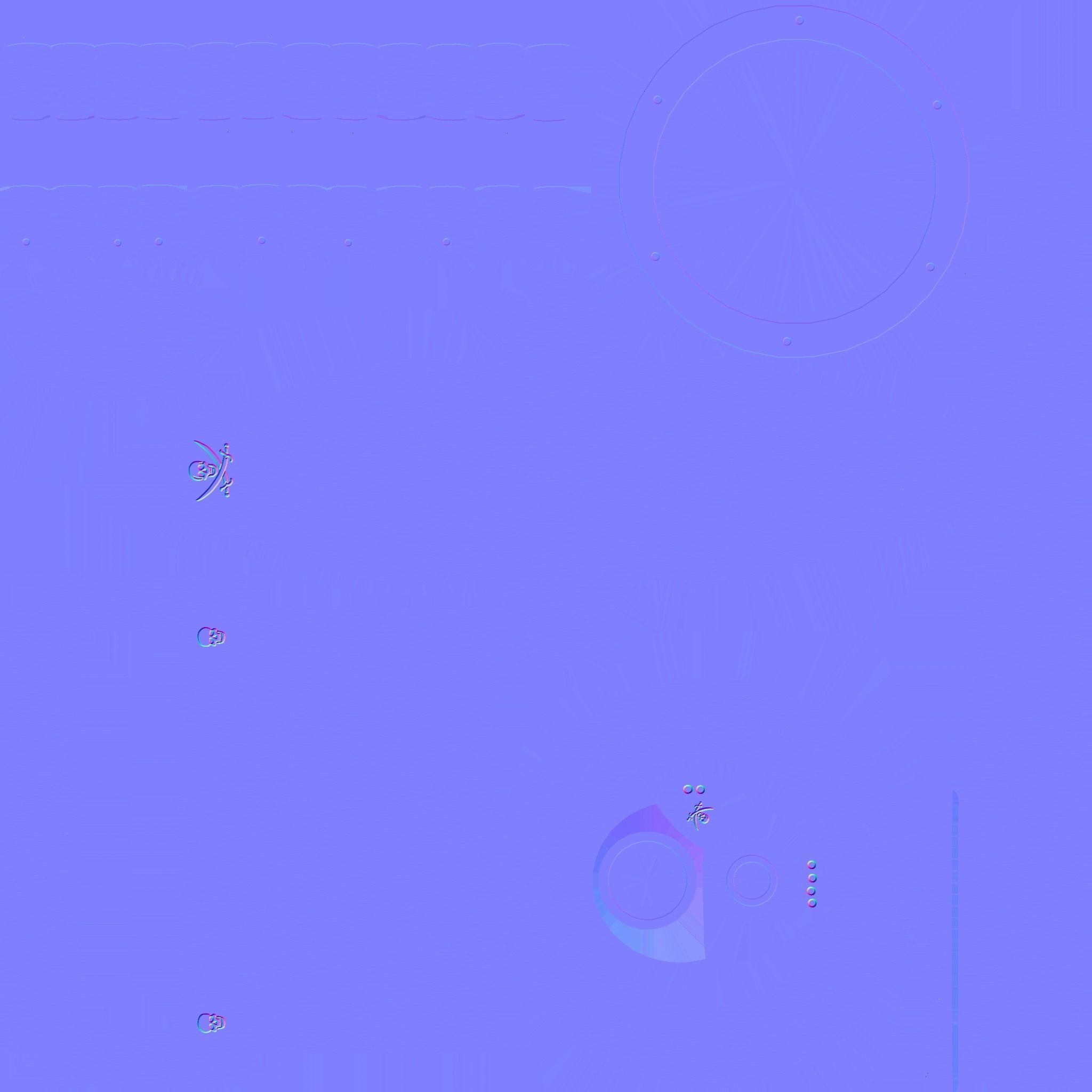 Pirate Ship Wheel 02 - Golden Luxury - Helm Interior Parts Low-poly 3D model_16