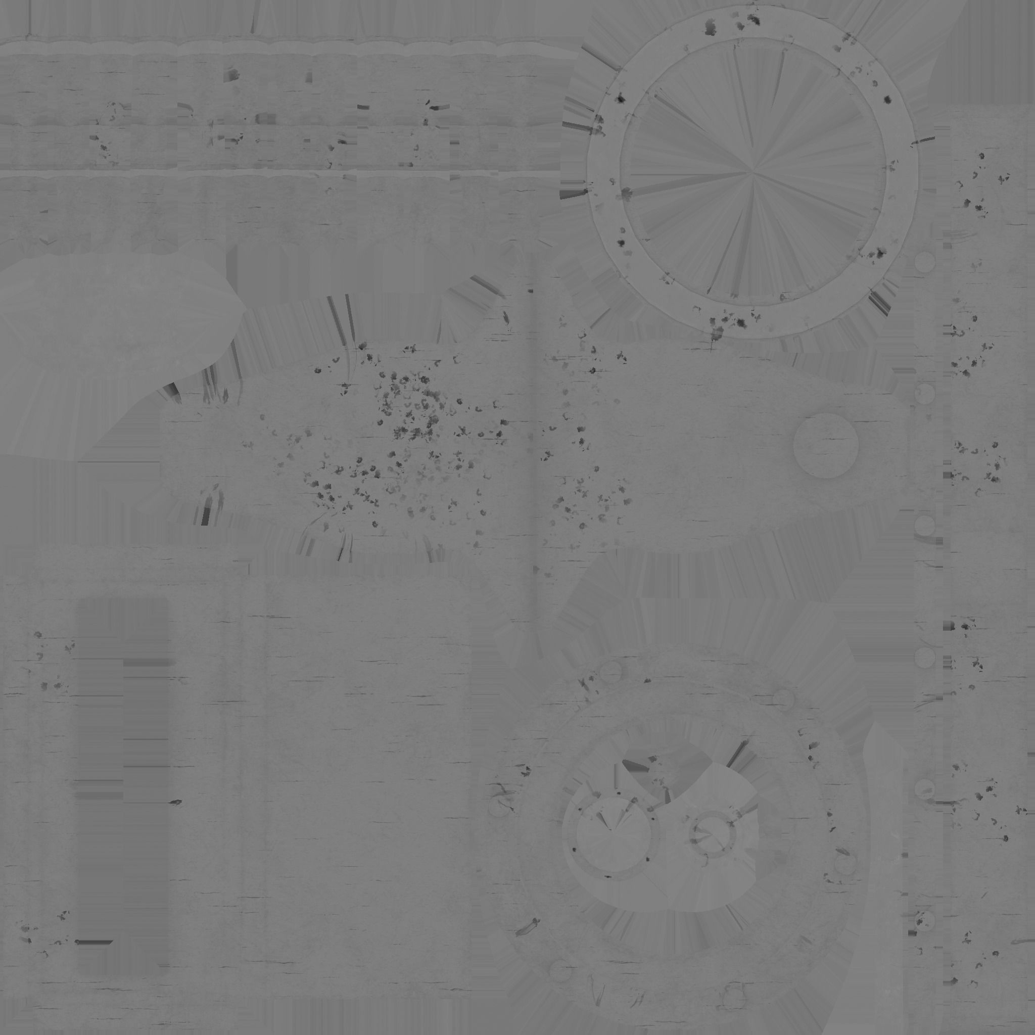 Pirate Ship Wheel 03 - Destroyed Rust - Helm Interior Parts Low-poly 3D model_16