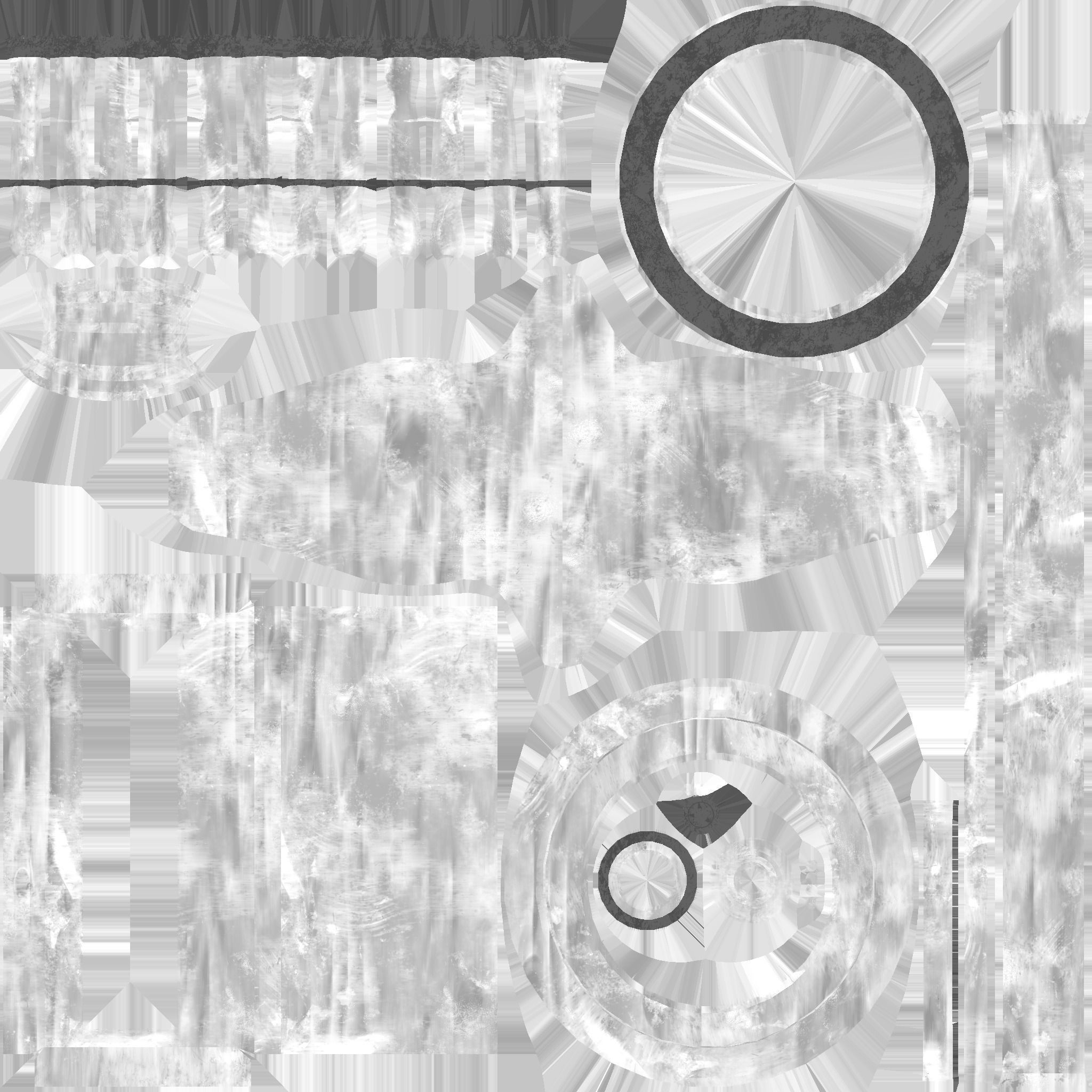 Pirate Ship Wheel 04 - Black Wood - Helm Interior Parts Low-poly 3D model_19