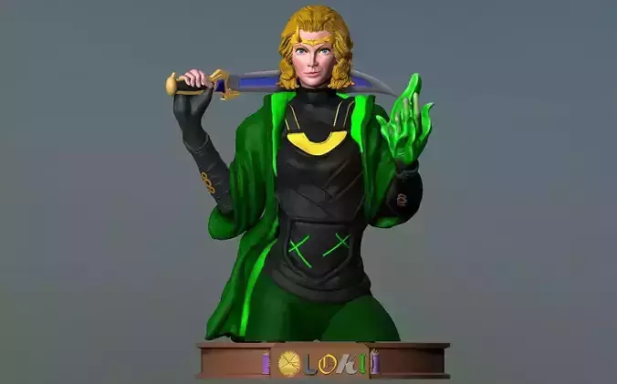 Bust Sylvie - Lady Loki - DisneyPlus Version 3D print model