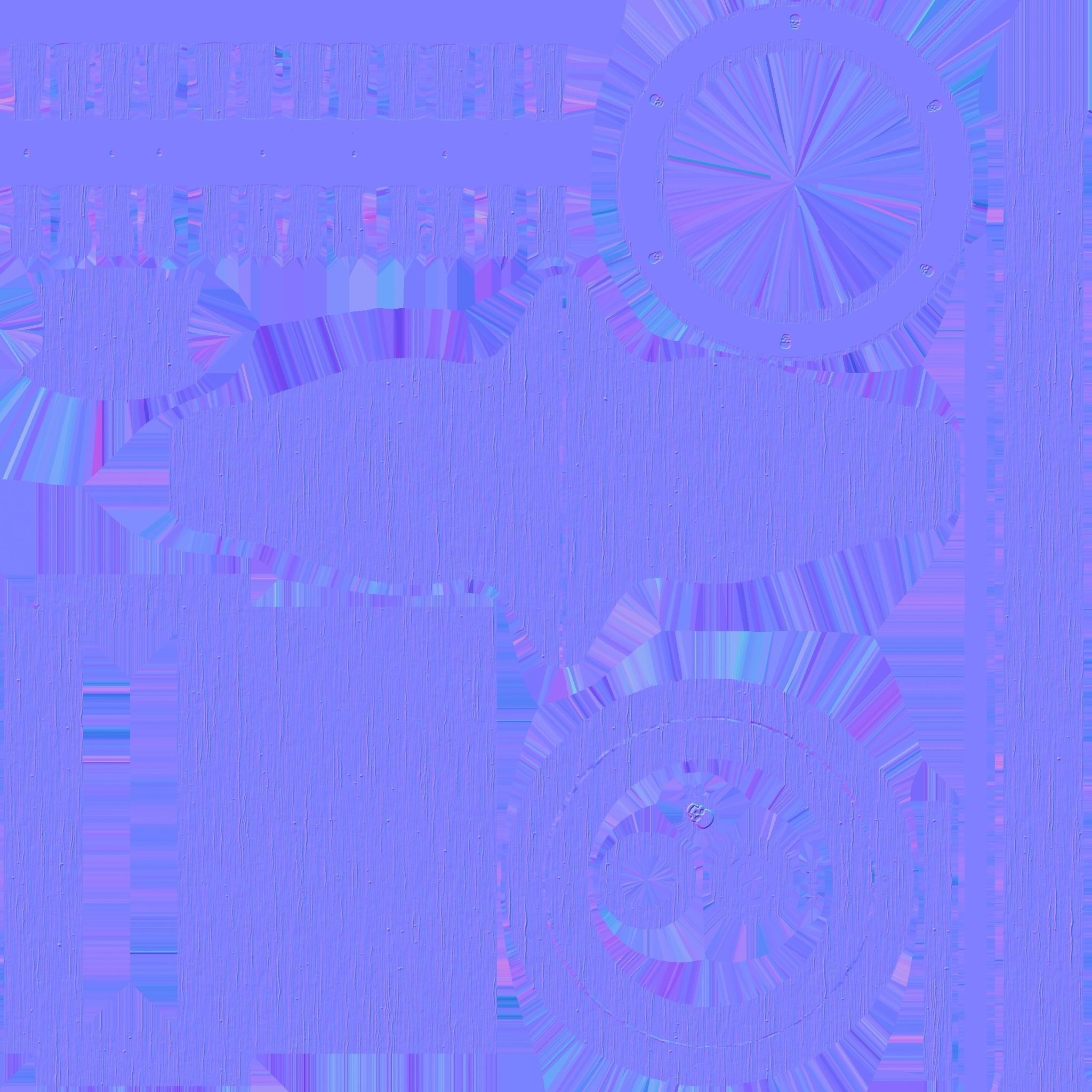 Pirate Ship Wheel 07 - Clear Wood - Helm Interior Parts Low-poly 3D model_19