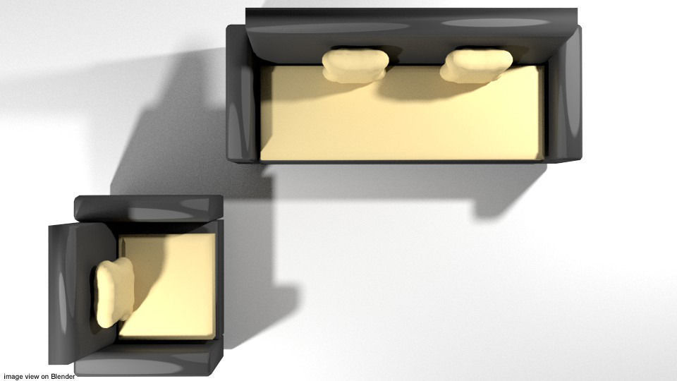 Sofa Set - Type 1 3D model_2