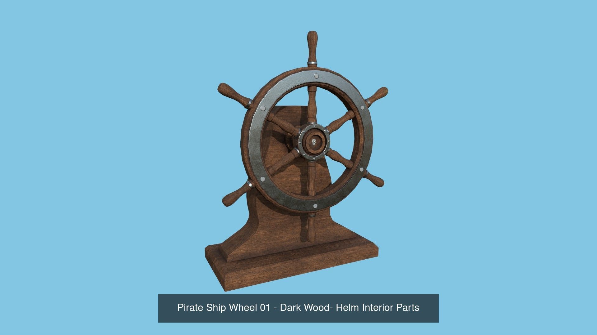 08 Pirate Ship Wheel Collection - Helm Interior Parts _1
