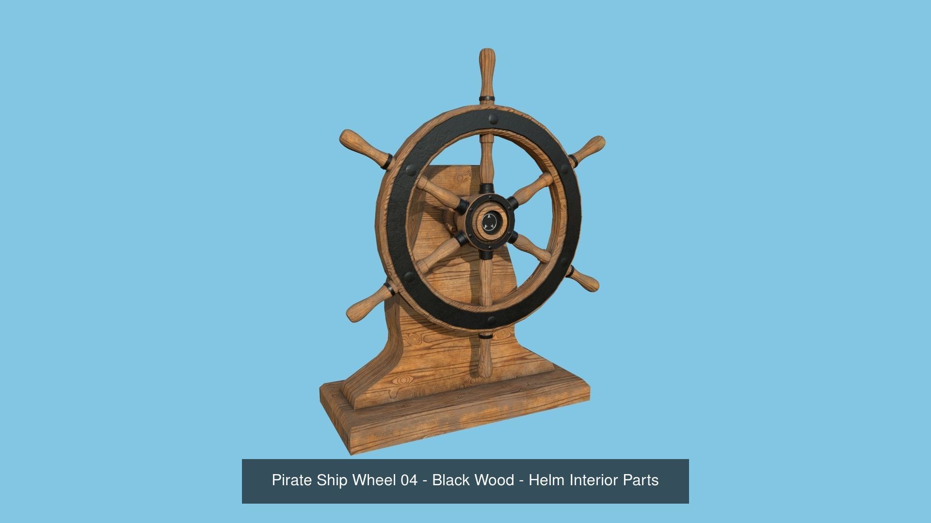 08 Pirate Ship Wheel Collection - Helm Interior Parts _4