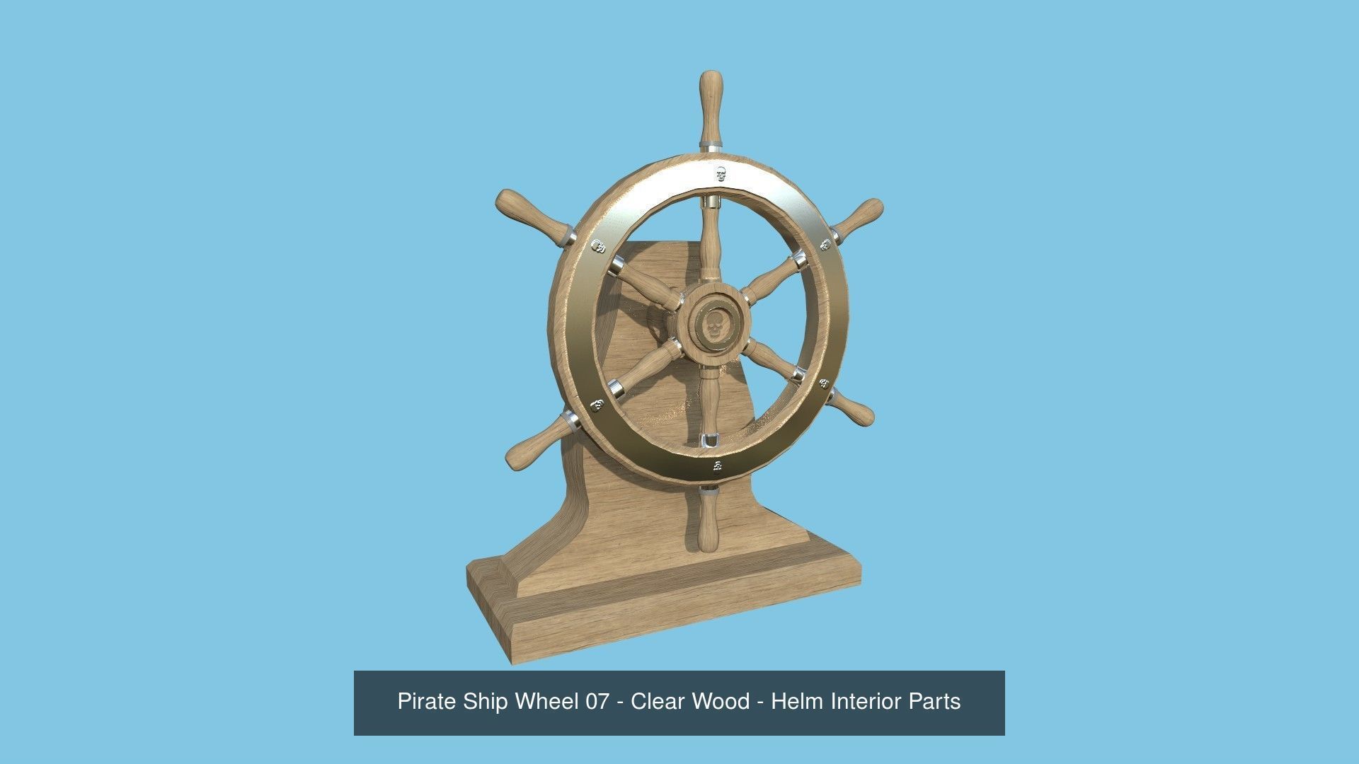 08 Pirate Ship Wheel Collection - Helm Interior Parts _7