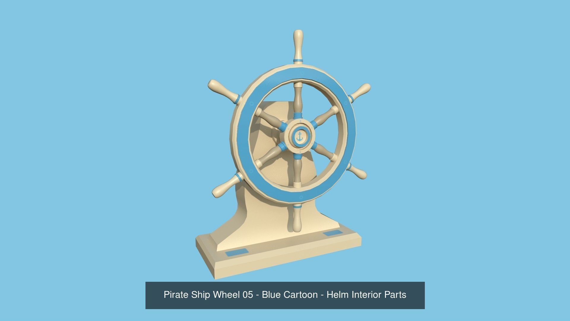 08 Pirate Ship Wheel Collection - Helm Interior Parts _5