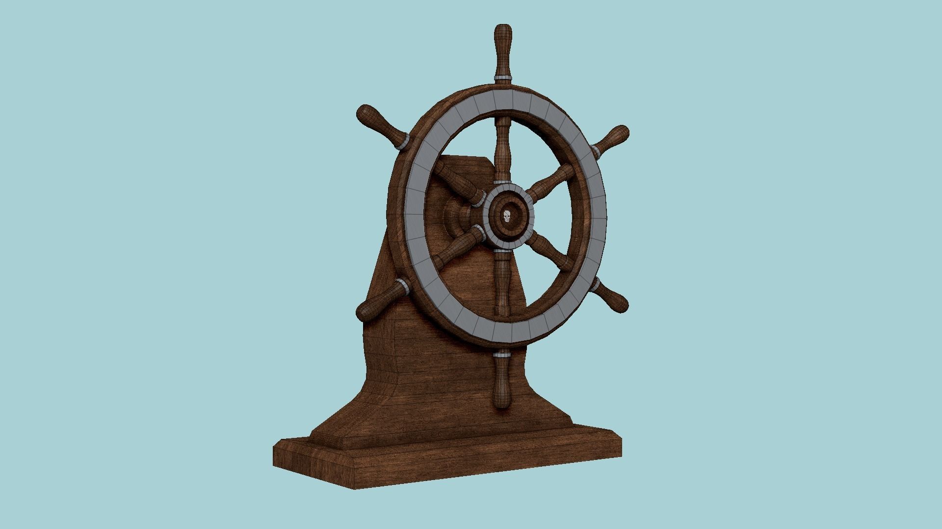 08 Pirate Ship Wheel Collection - Helm Interior Parts _48