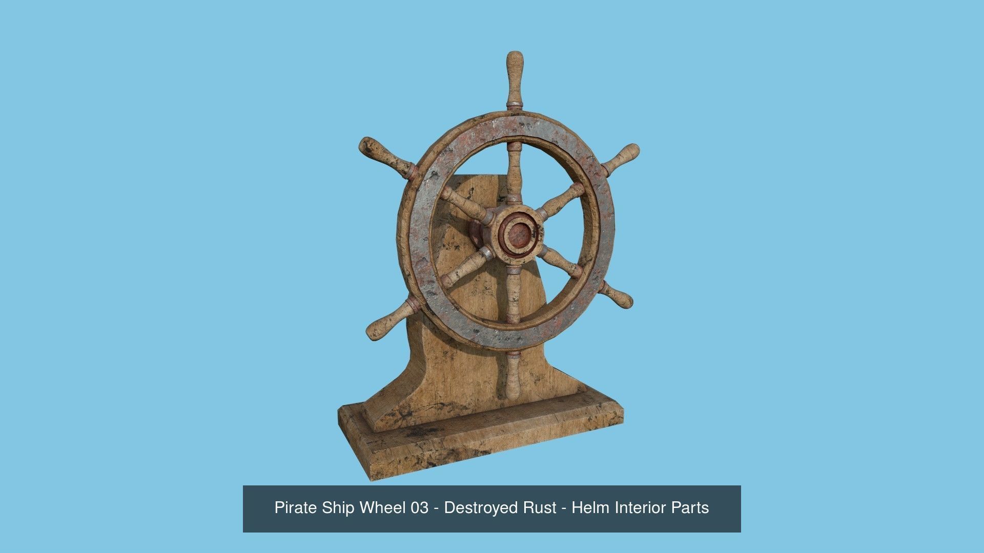 08 Pirate Ship Wheel Collection - Helm Interior Parts _3