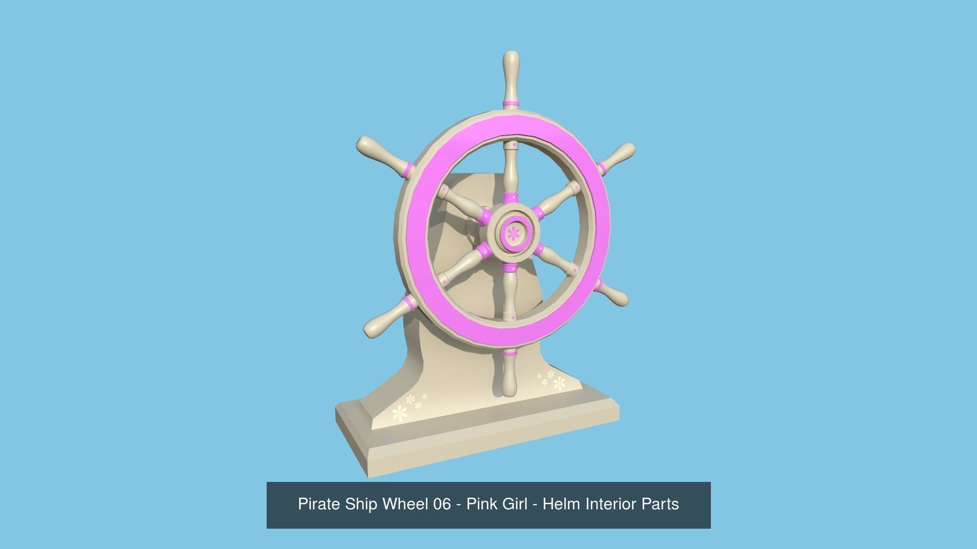 08 Pirate Ship Wheel Collection - Helm Interior Parts _6