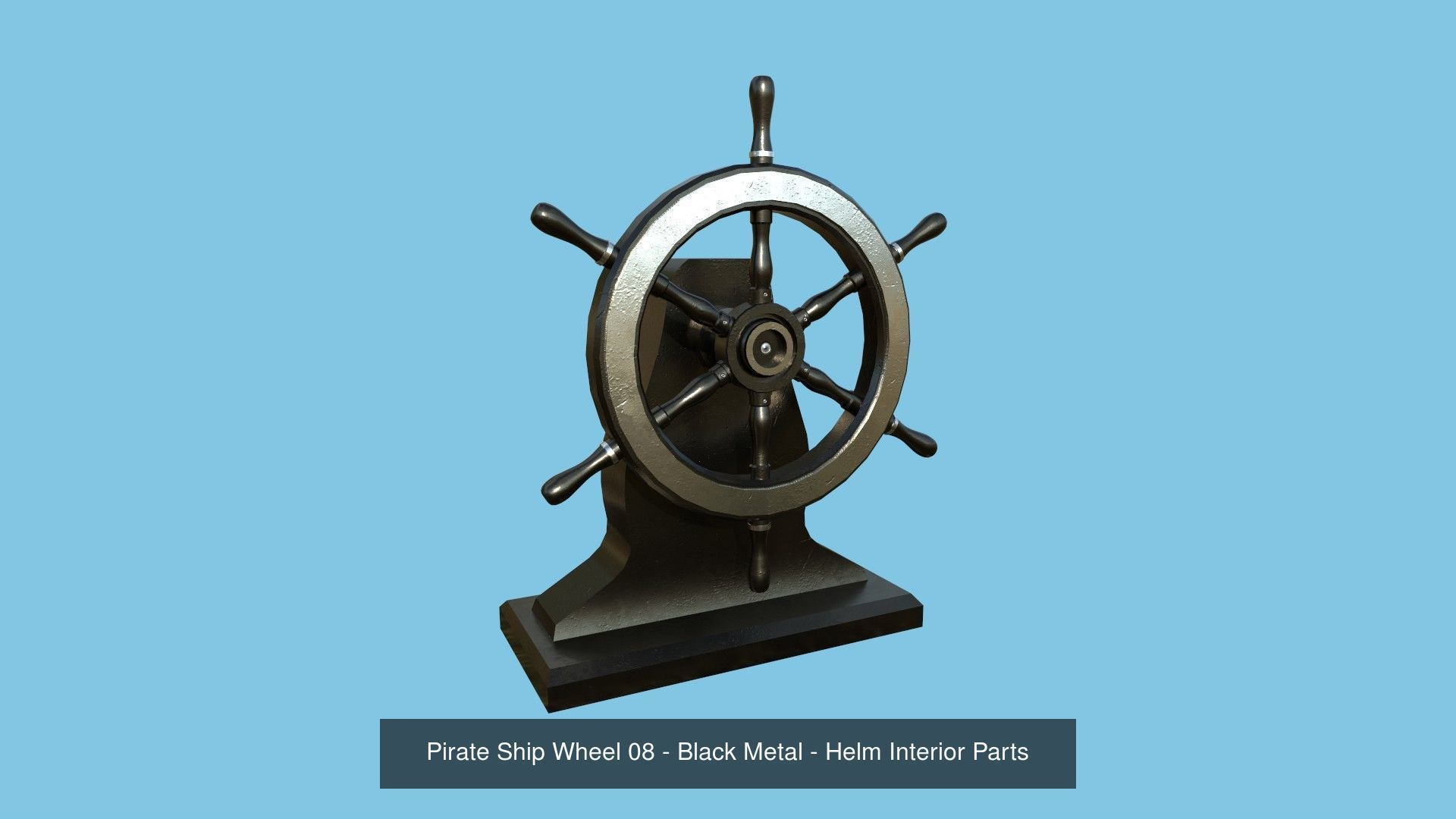 08 Pirate Ship Wheel Collection - Helm Interior Parts _8