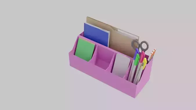 Stationery office holder 3D model Stationery office holder 3D model