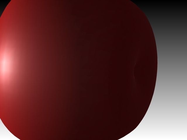 apple with leaf Free 3D model_3