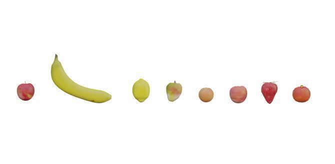 Fruit Collection apple Low-poly 3D model_15