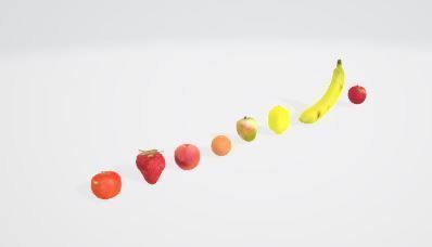 Fruit Collection apple Low-poly 3D model_3