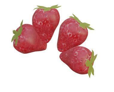 Fruit Collection apple Low-poly 3D model_4