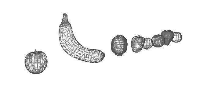 Fruit Collection apple Low-poly 3D model_14