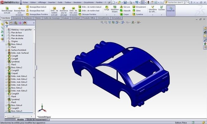 car metal case for phone Free 3D model