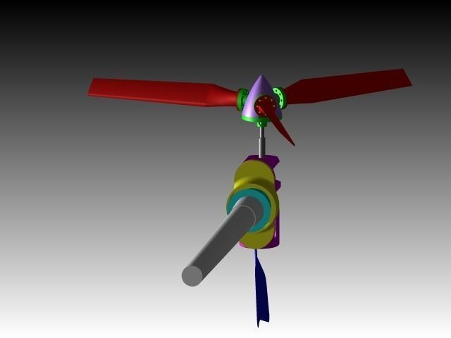 windmill wind turbine Free 3D model_8