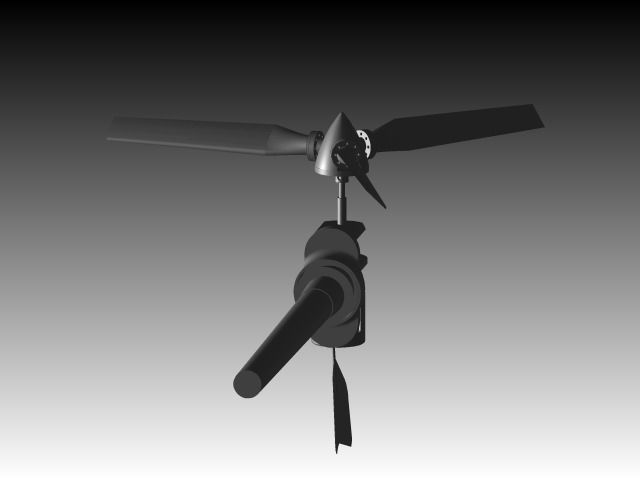 windmill wind turbine Free 3D model_7