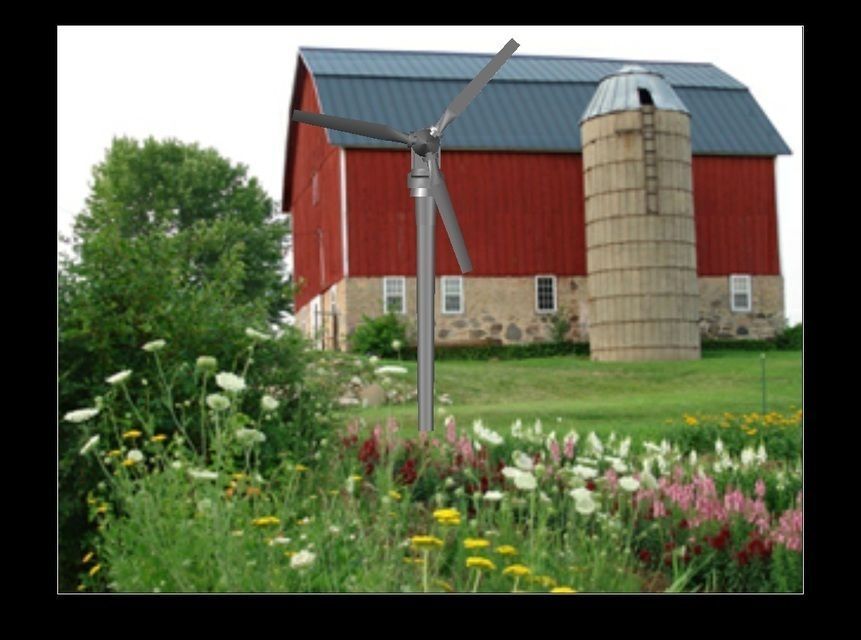 windmill wind turbine Free 3D model_3