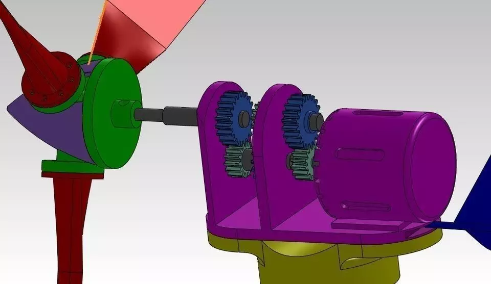 windmill wind turbine Free 3D model_0
