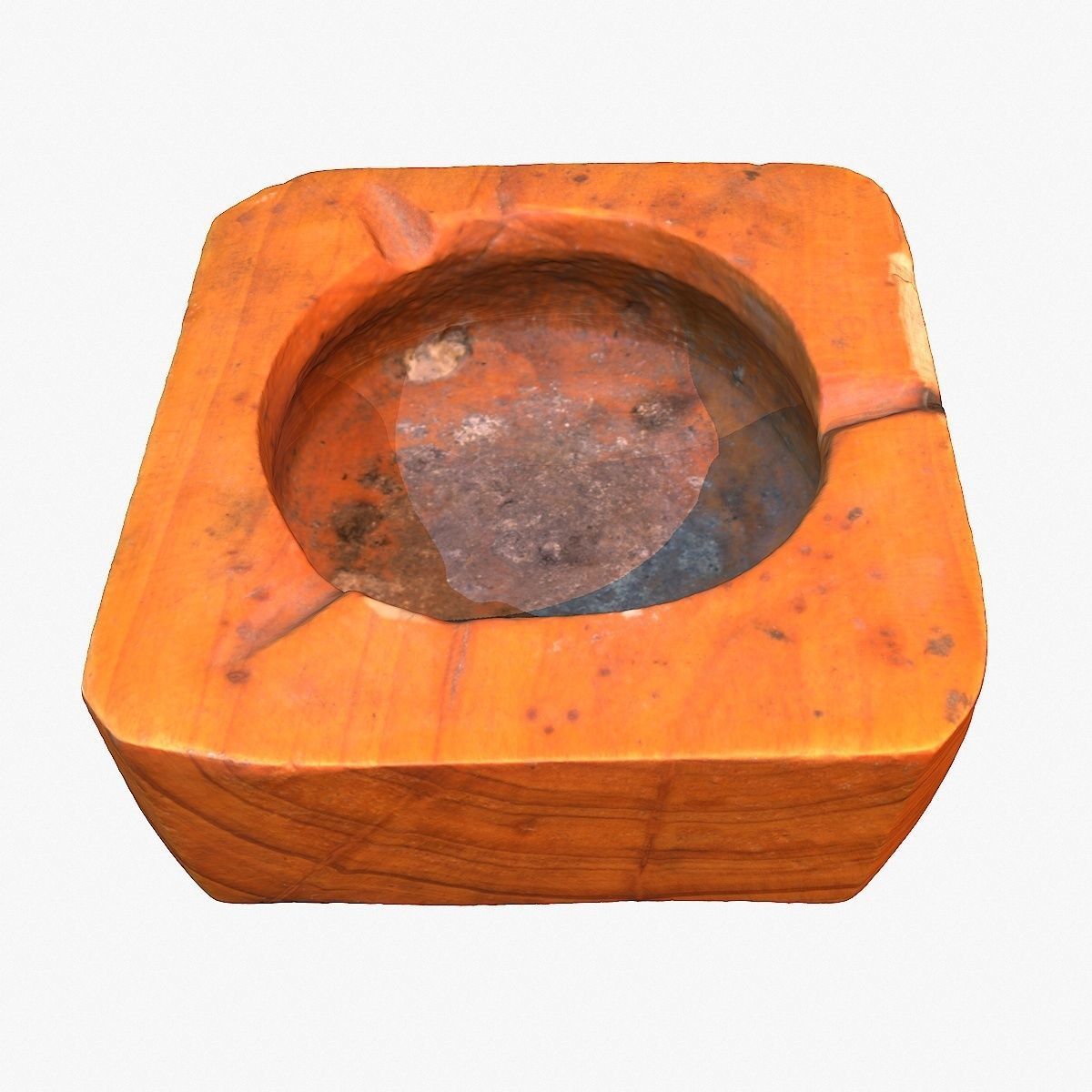 Ashtray wood high-poly 3D model_9
