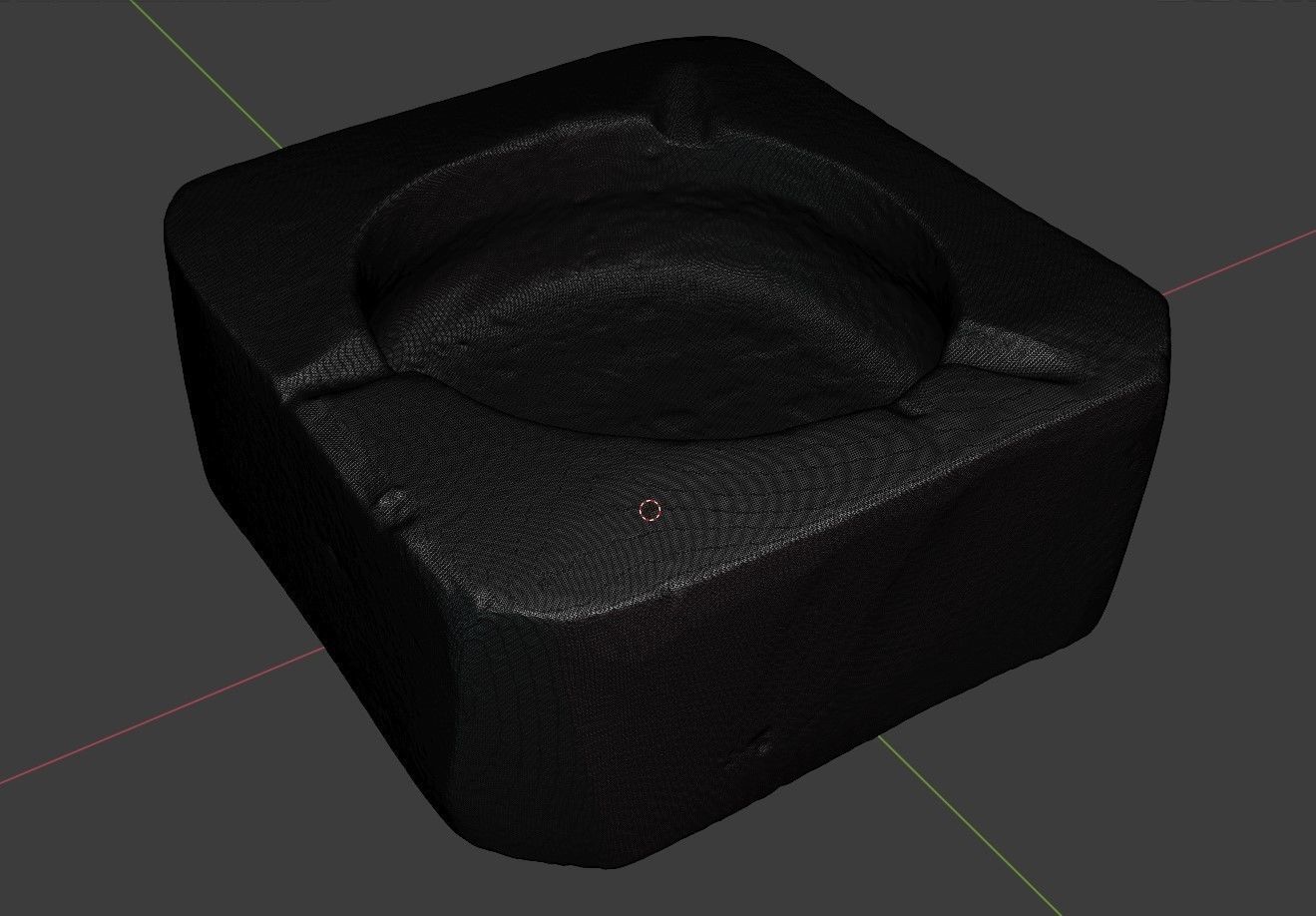 Ashtray wood high-poly 3D model_8