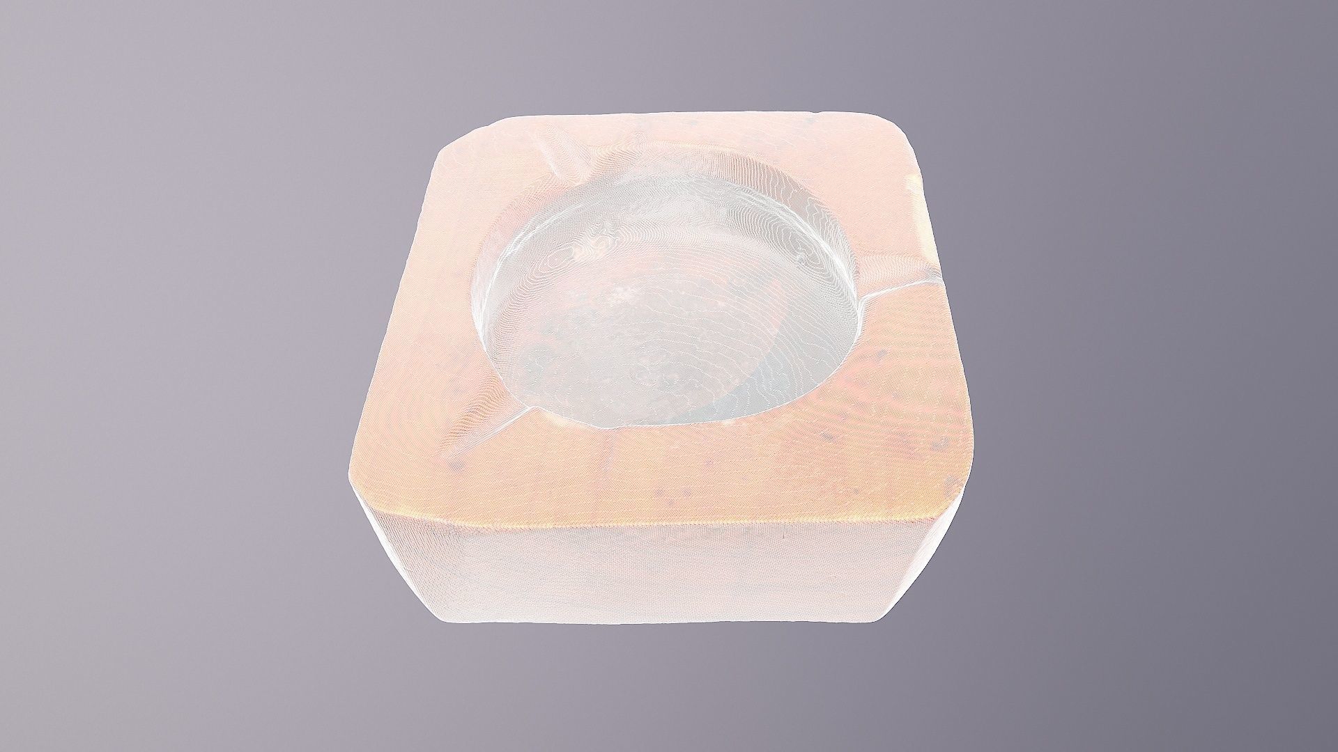Ashtray wood high-poly 3D model_6