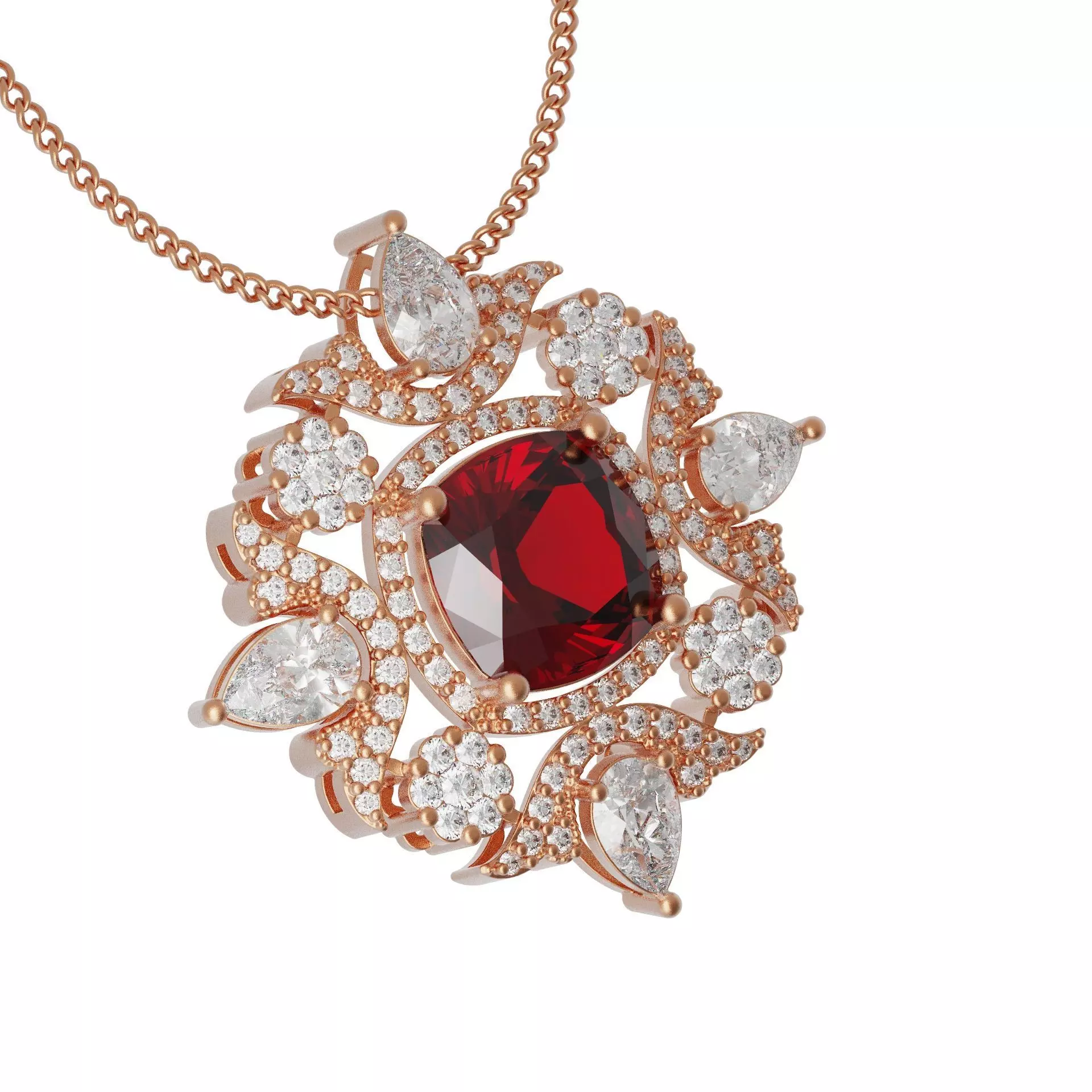 Shining necklace Free 3D print model