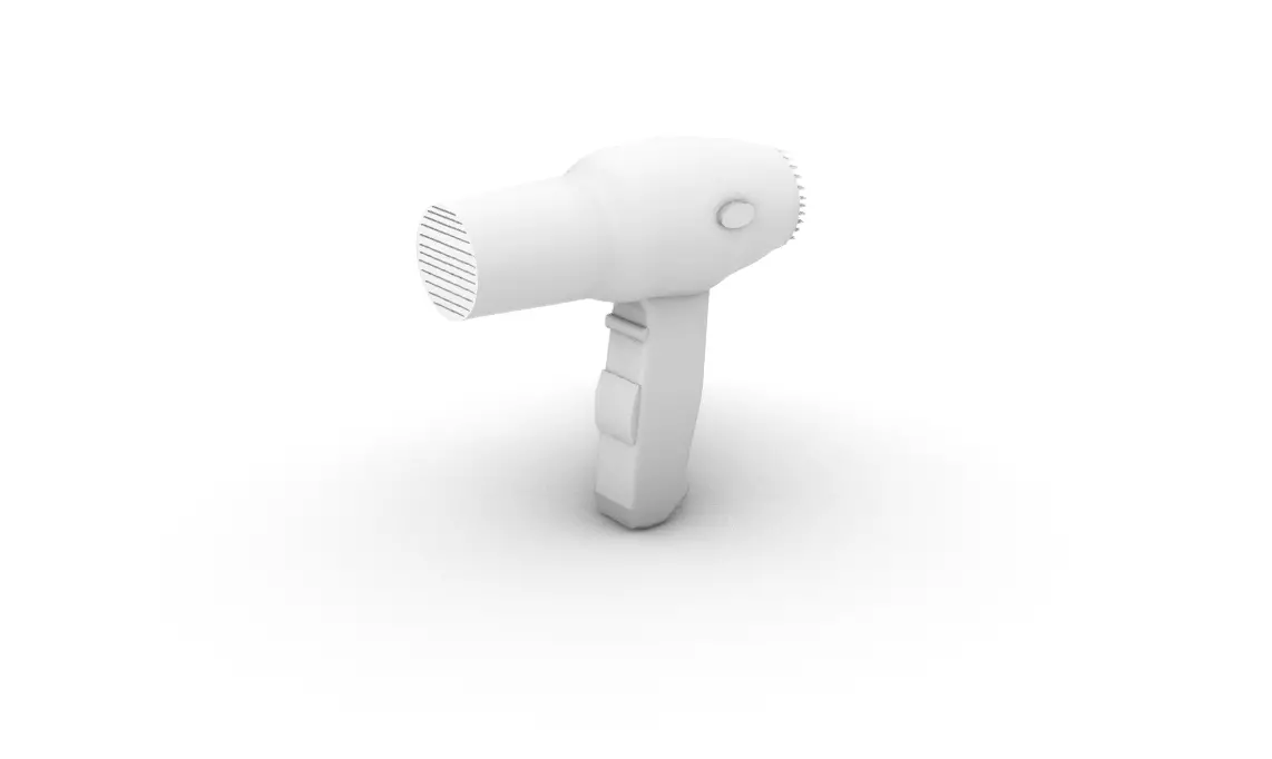 Hair Dryer 3D print model