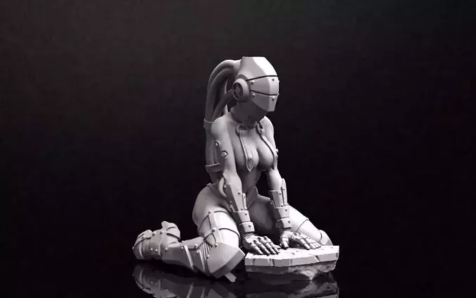 Cyber Girl 3D print model