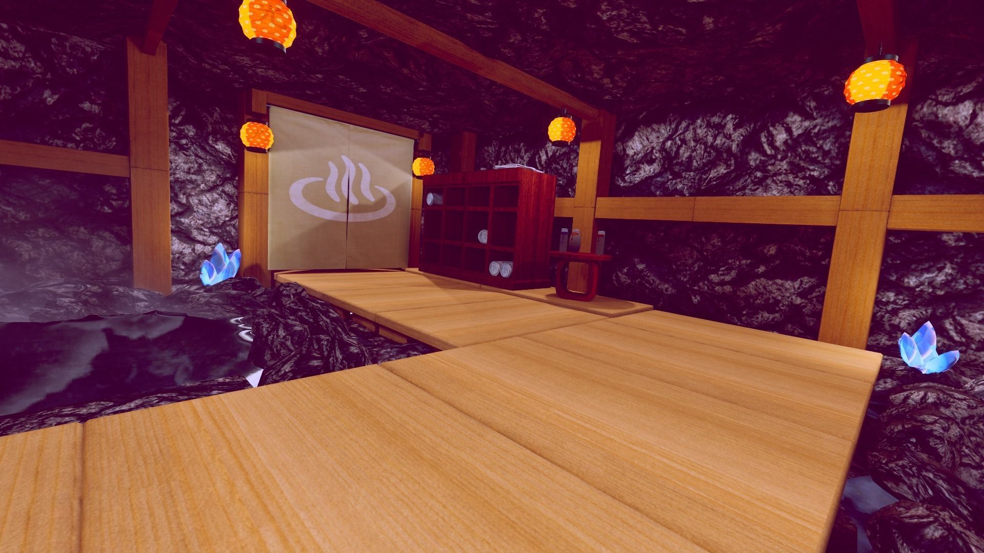 Samurai Sleeping Den Scene Low-poly 3D model_14