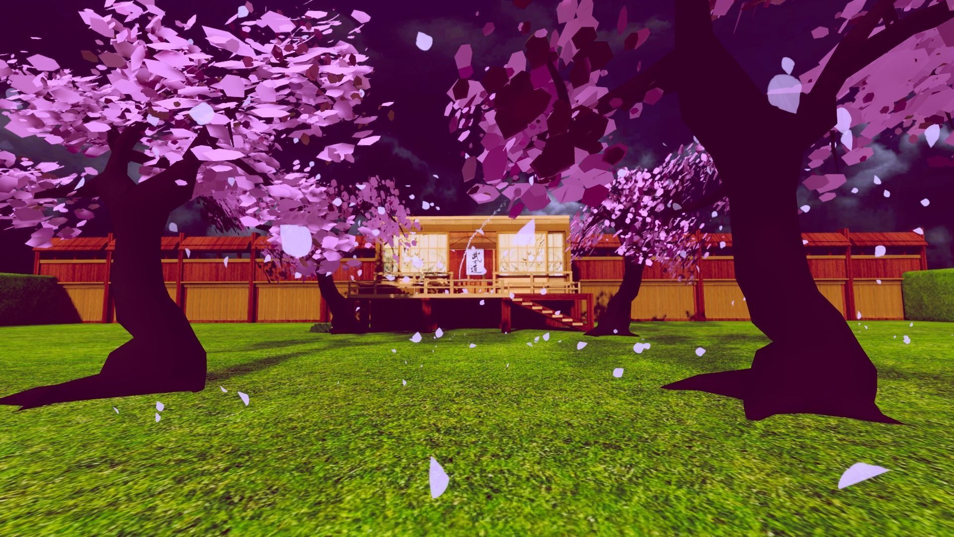 Samurai Sleeping Den Scene Low-poly 3D model_2