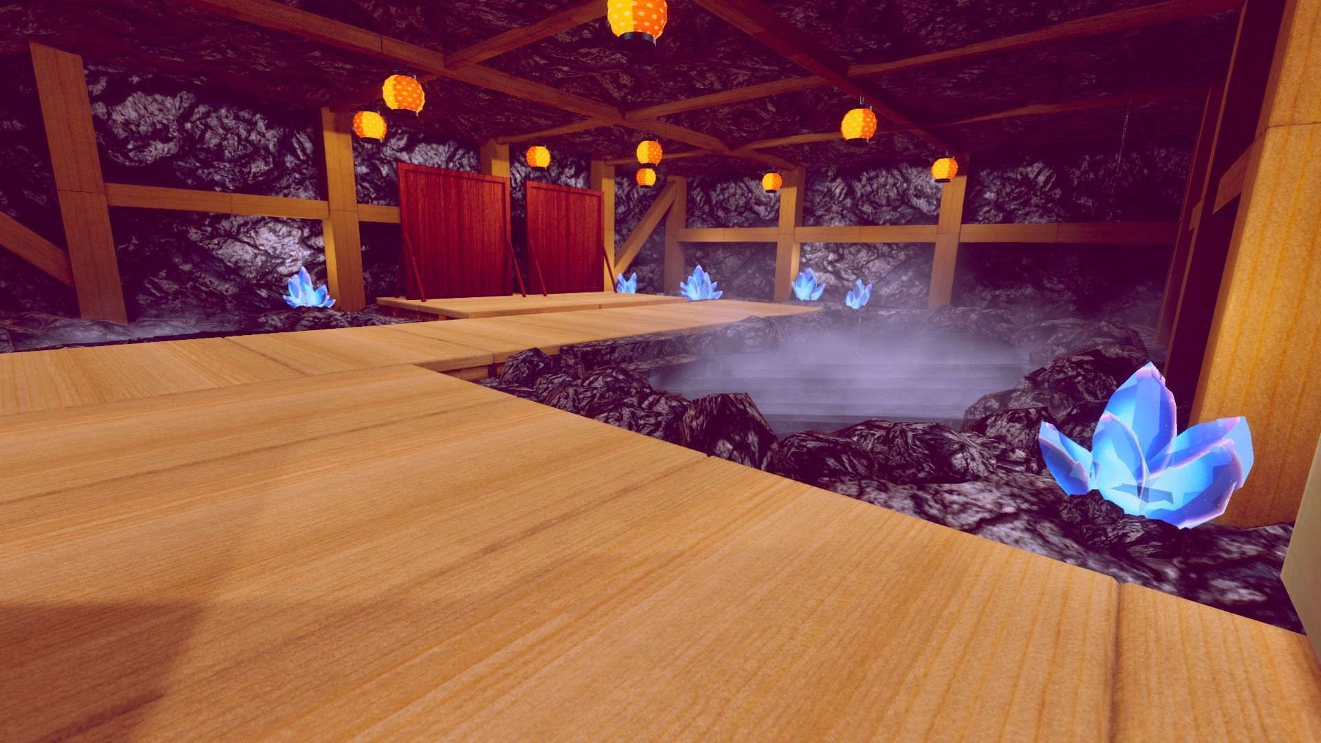 Samurai Sleeping Den Scene Low-poly 3D model_12