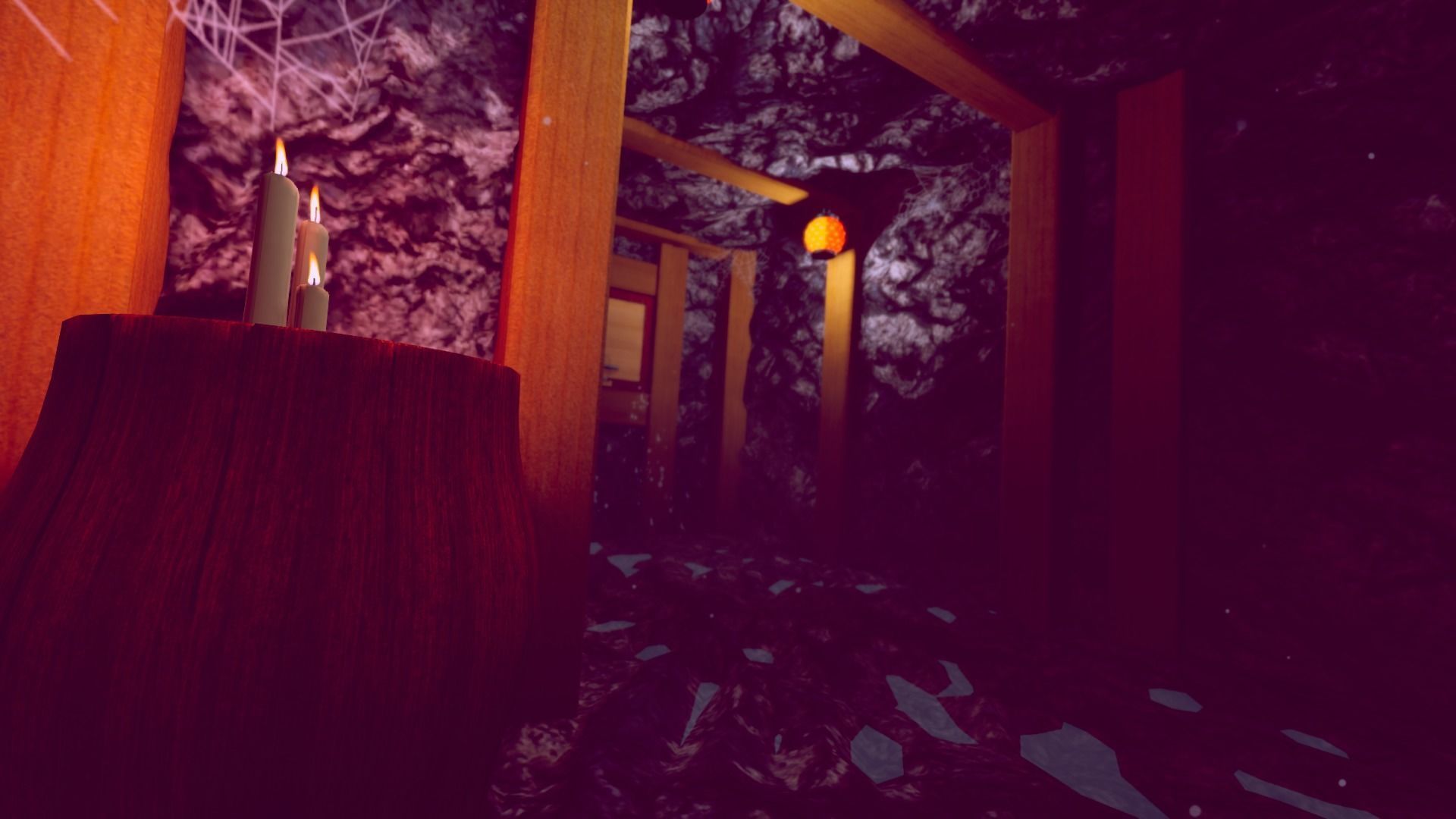 Samurai Sleeping Den Scene Low-poly 3D model_16