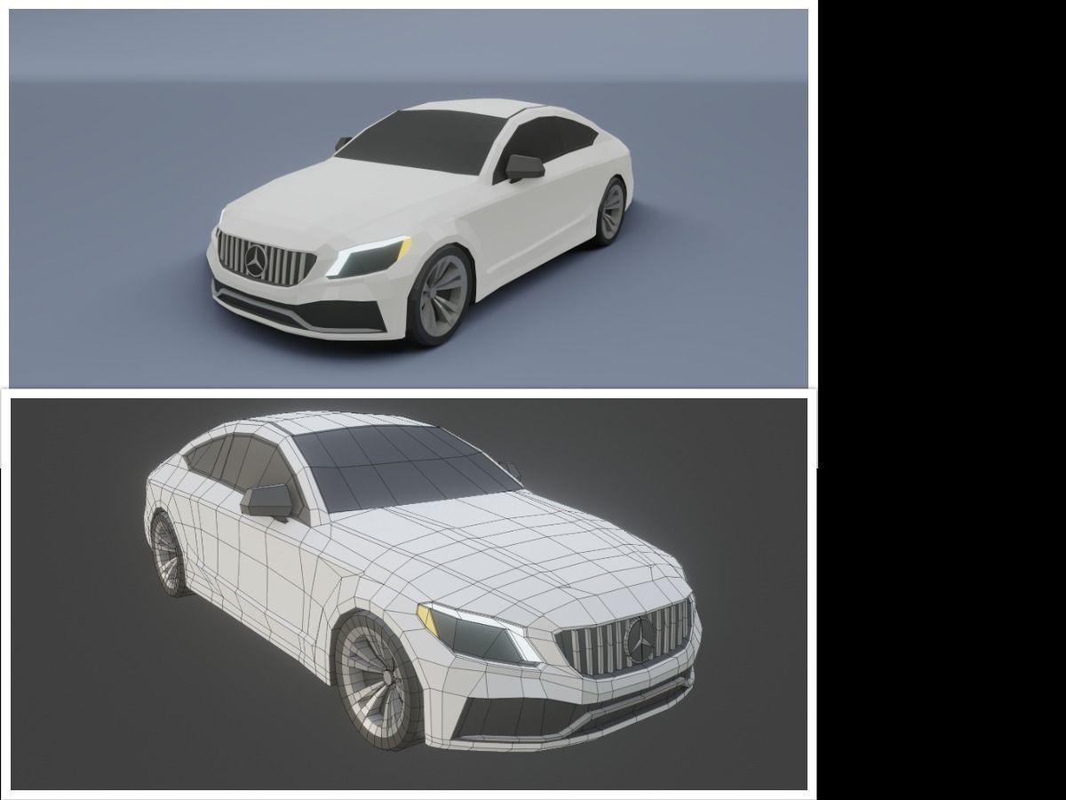 collection of 50 low poly cars 3D models Low-poly 3D model_32