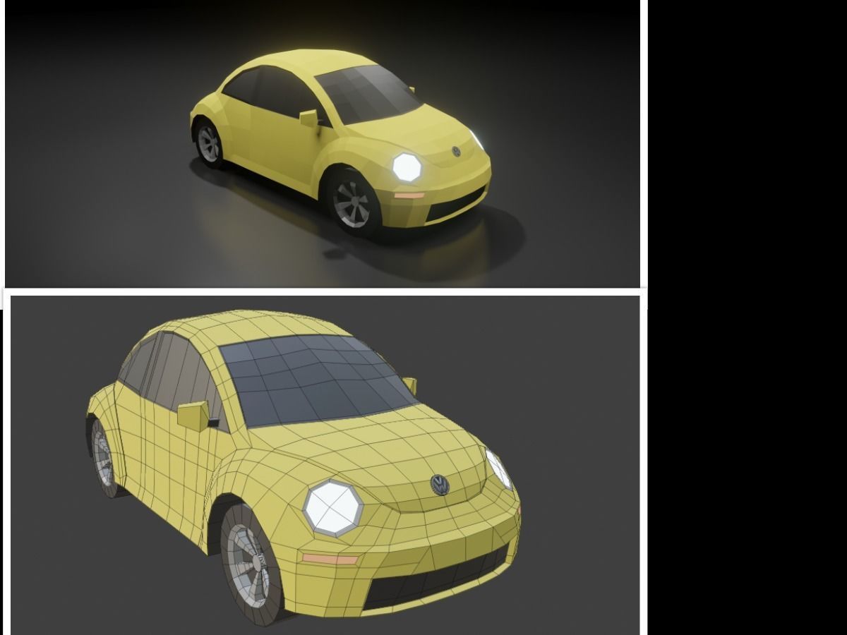 collection of 50 low poly cars 3D models Low-poly 3D model_55