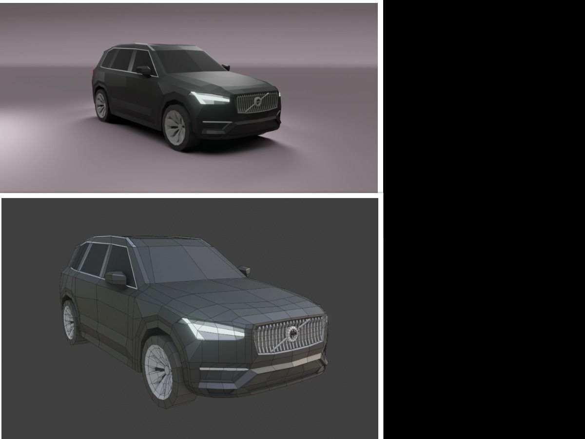 collection of 50 low poly cars 3D models Low-poly 3D model_57