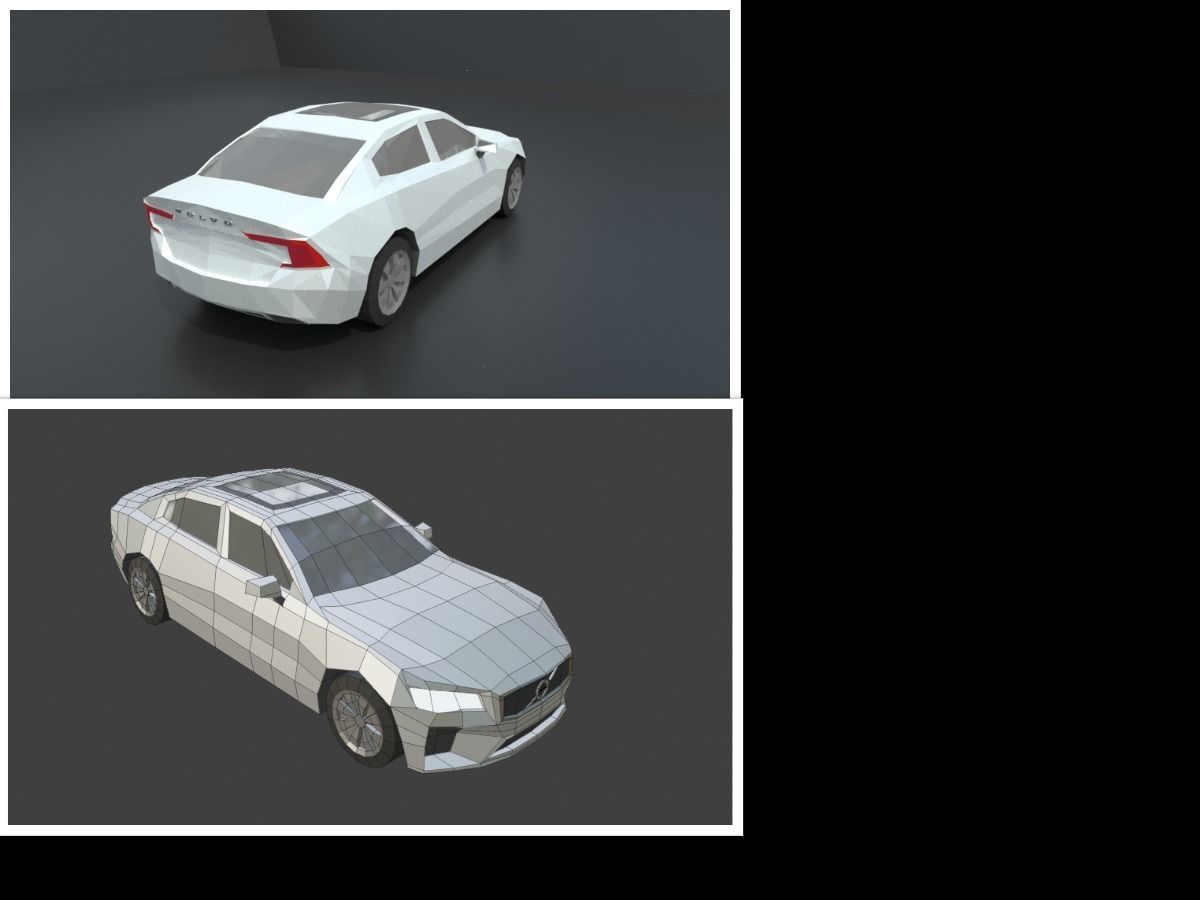 collection of 50 low poly cars 3D models Low-poly 3D model_38