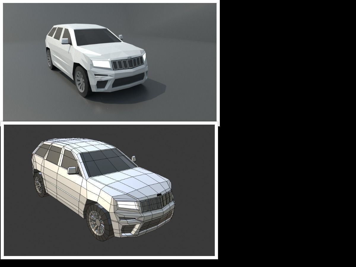 collection of 50 low poly cars 3D models Low-poly 3D model_25