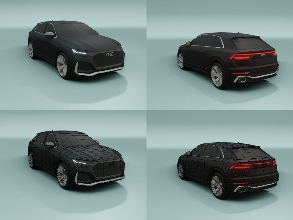 collection of 50 low poly cars 3D models Low-poly 3D model_14