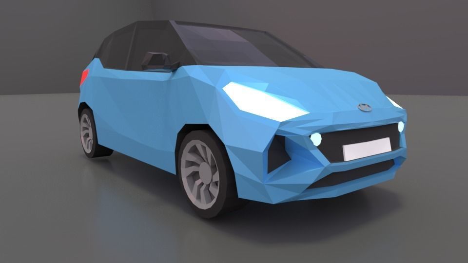 collection of 50 low poly cars 3D models Low-poly 3D model_58