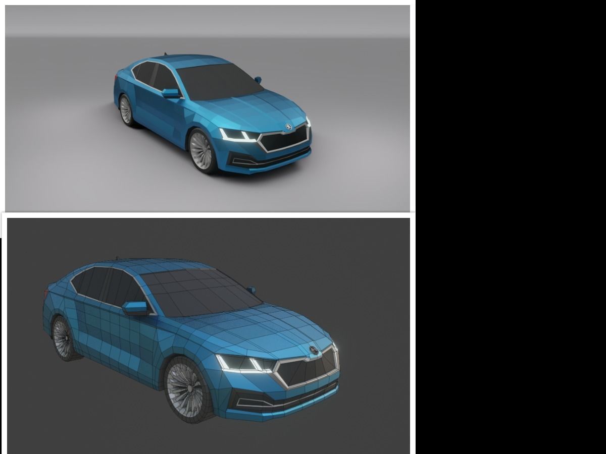 collection of 50 low poly cars 3D models Low-poly 3D model_42