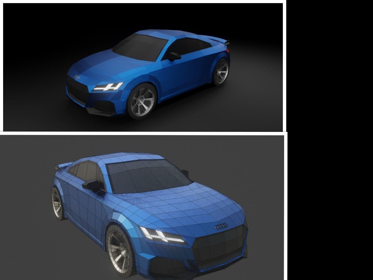 collection of 50 low poly cars 3D models Low-poly 3D model_11
