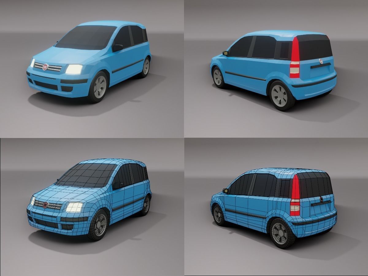 collection of 50 low poly cars 3D models Low-poly 3D model_22