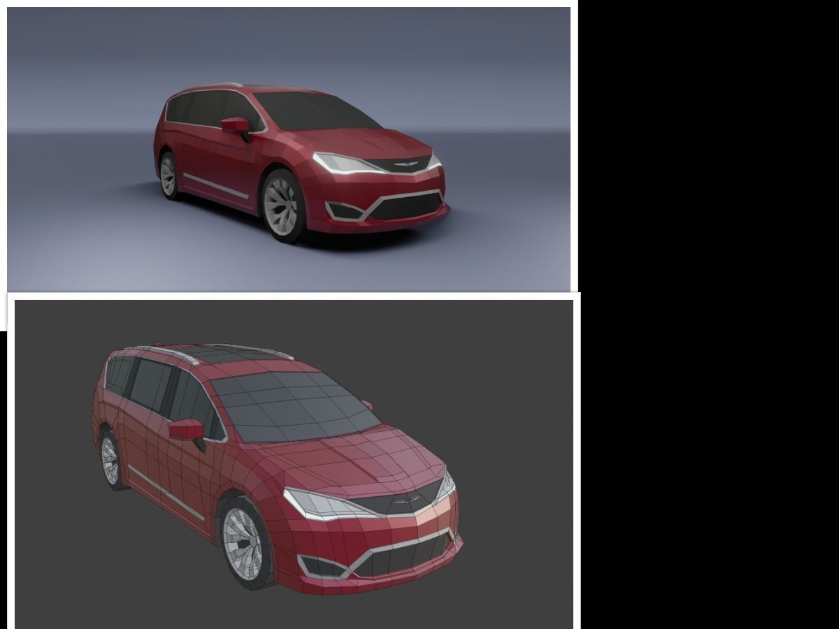 collection of 50 low poly cars 3D models Low-poly 3D model_16