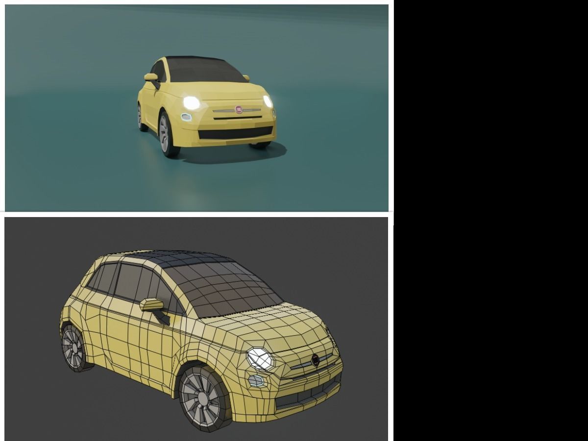 collection of 50 low poly cars 3D models Low-poly 3D model_20