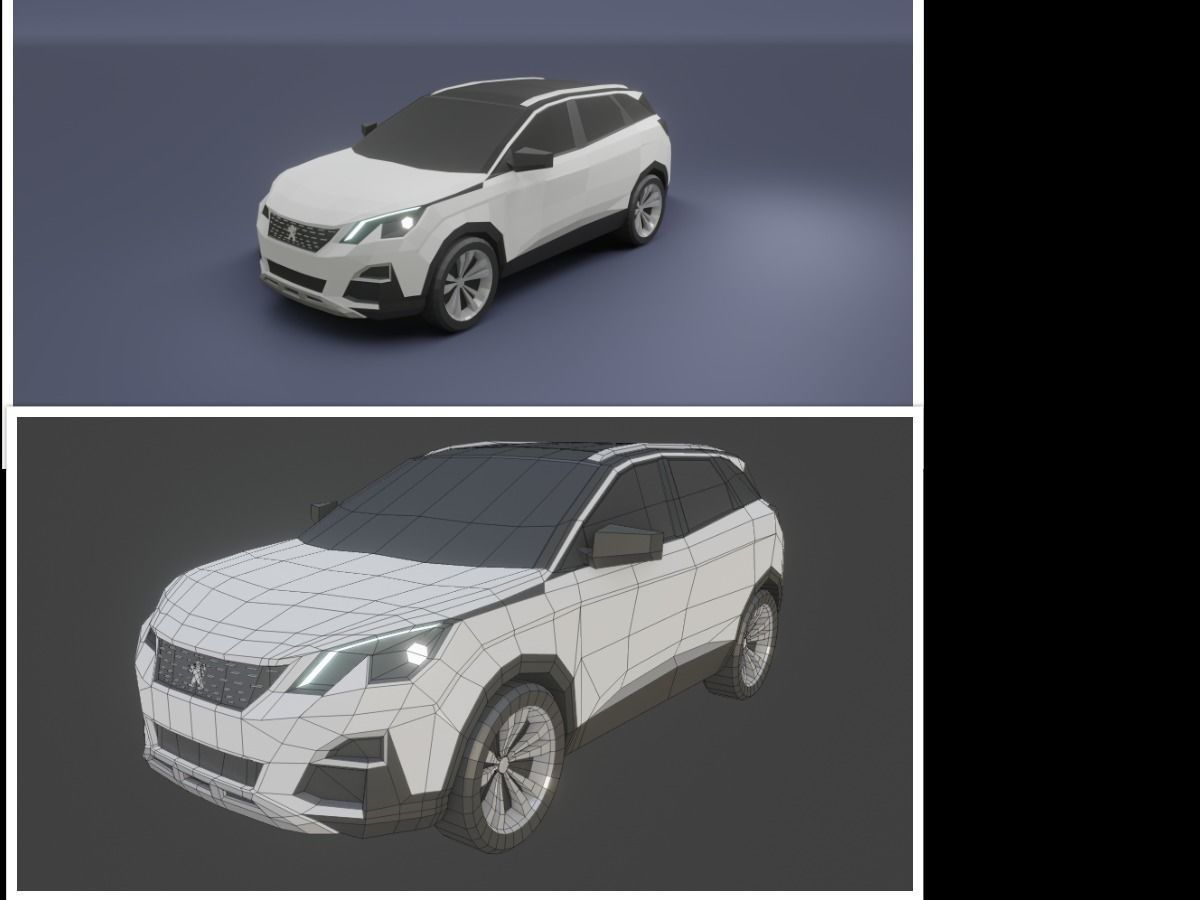 collection of 50 low poly cars 3D models Low-poly 3D model_10
